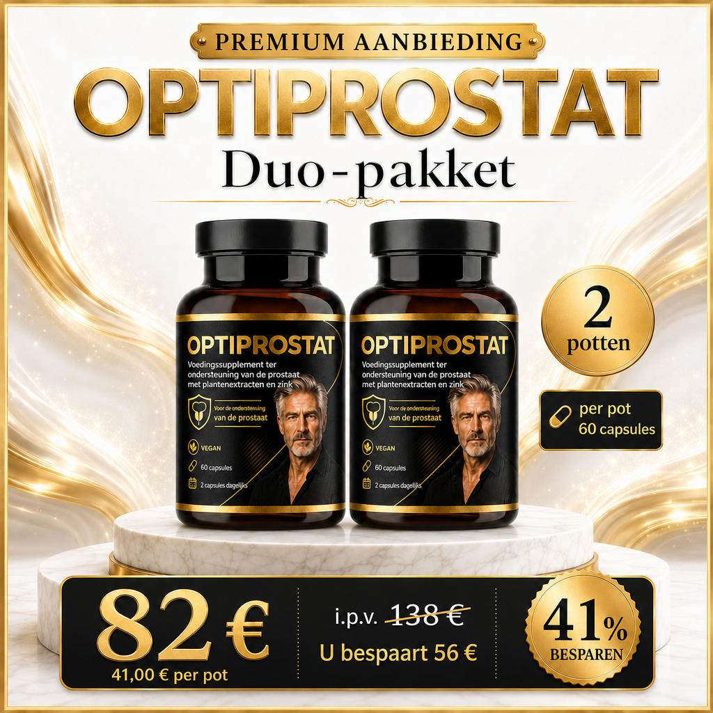 AI-gegenereerde afbeelding: Duopakket - OPTIPROSTAT voedingssupplement voor de prostaat