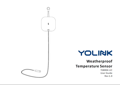 Manual cover of the Weatherproof Temperature Sensor.
