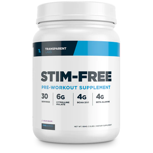 Transparent Labs STIM-FREE Pre Workout