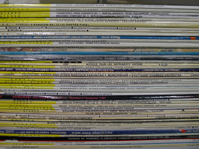 51 Classical LP Records Imports, Wonderful Audiophile Collection Mostly Imports Mint to Near Mint