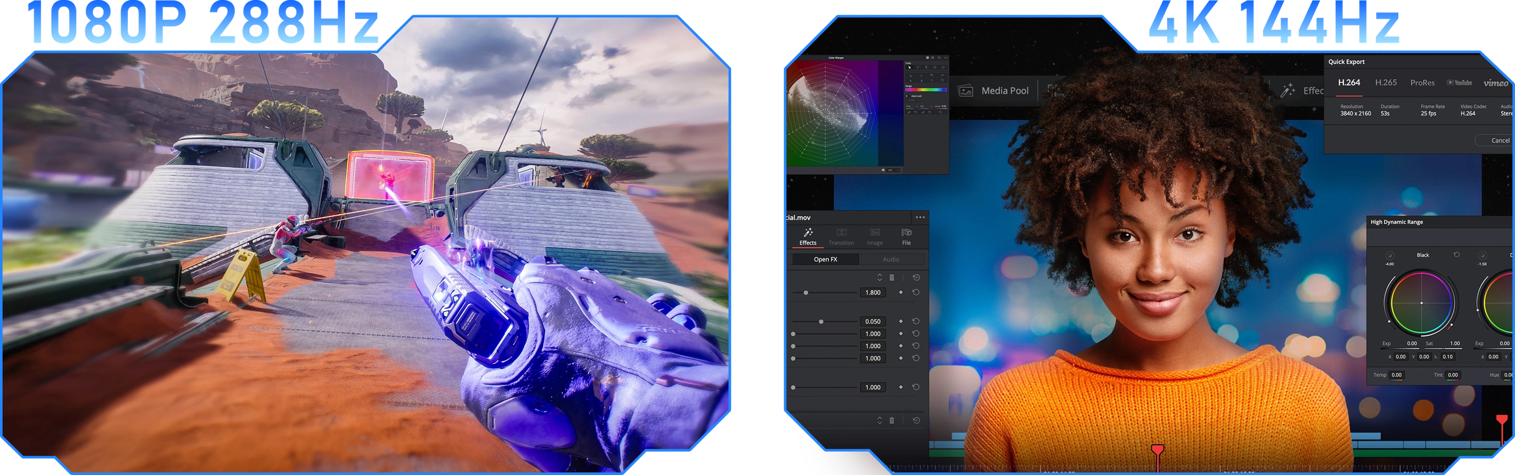 UMax 23 - 23.8 Inch 100Hz Computer Monitor 1080P HDR Mountable Display