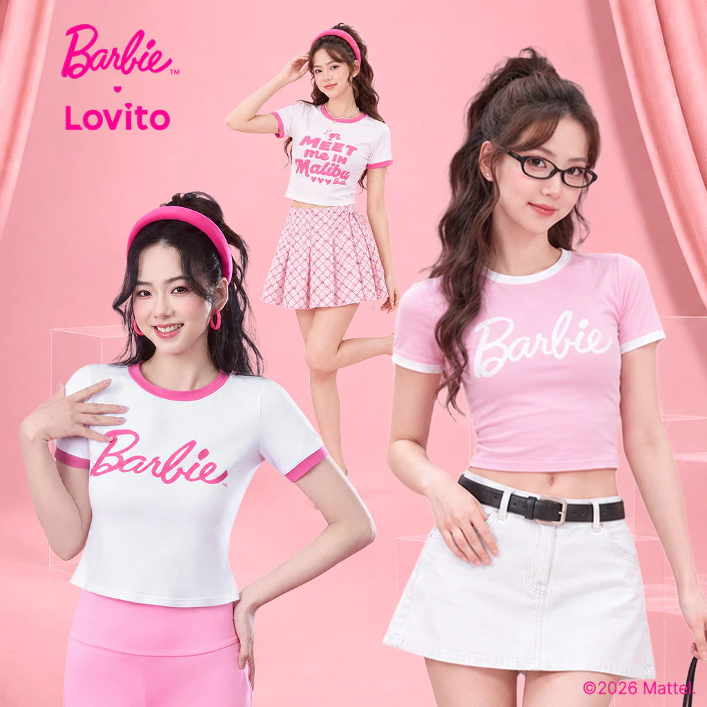 Barbie™ x Lovito Women's Tops