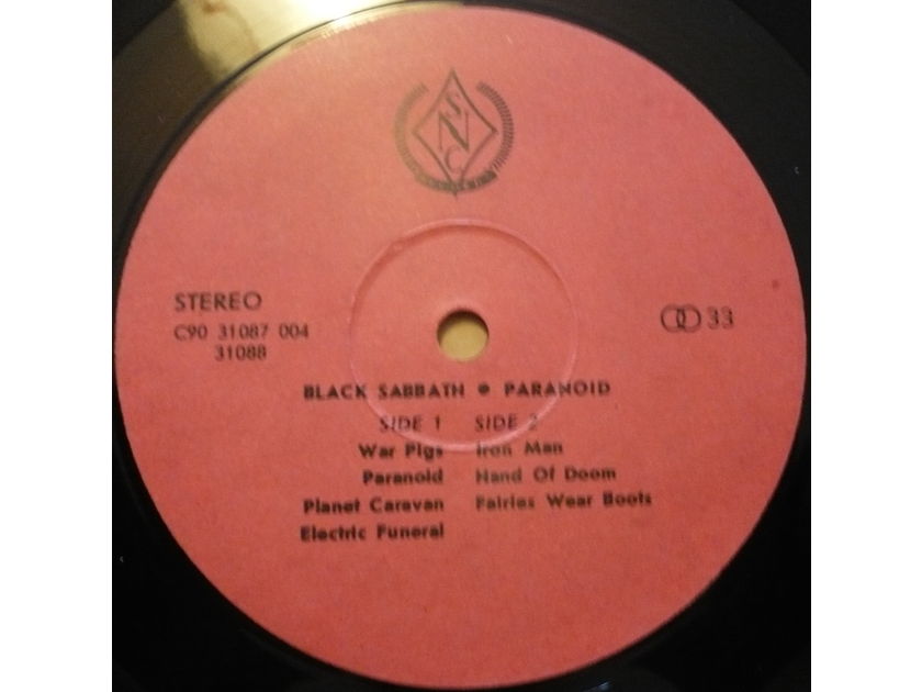 Black Sabbath. - Paranoid. 1970. SNC Records, 1992. Russia. Different cover design.