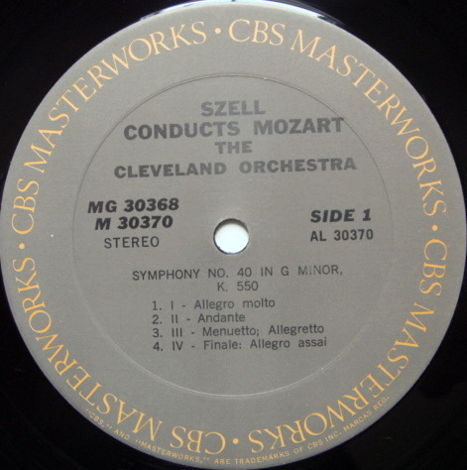 Columbia / GEORGE SZELL,  - Mozart Symphonies No.35 Haf...