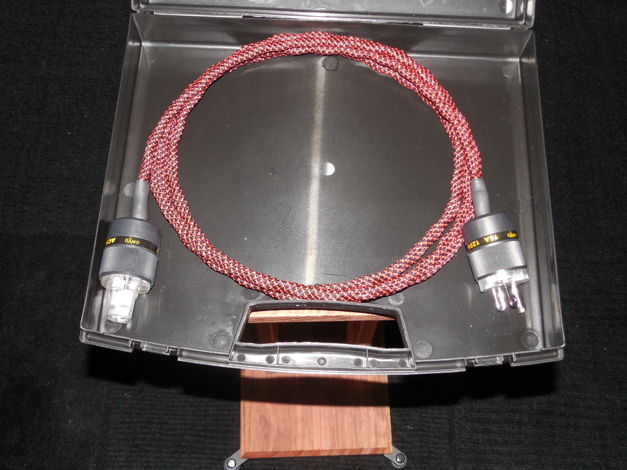 9' Silver/Rhodium 12 AWG Power cord woven 12 AWG ACROLI...