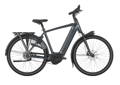 Gazelle Paris C7 elektrische stadsfiets met lage instap, afgebeeld in zijaanzicht op neutrale achtergrond, met Bosch middenmotor, gesloten kettingkast, verende voorvork en zadelpen, MIK-bagagedrager en spatborden – gericht op comfortabel dagelijks gebruik en woon-werkverkeer.