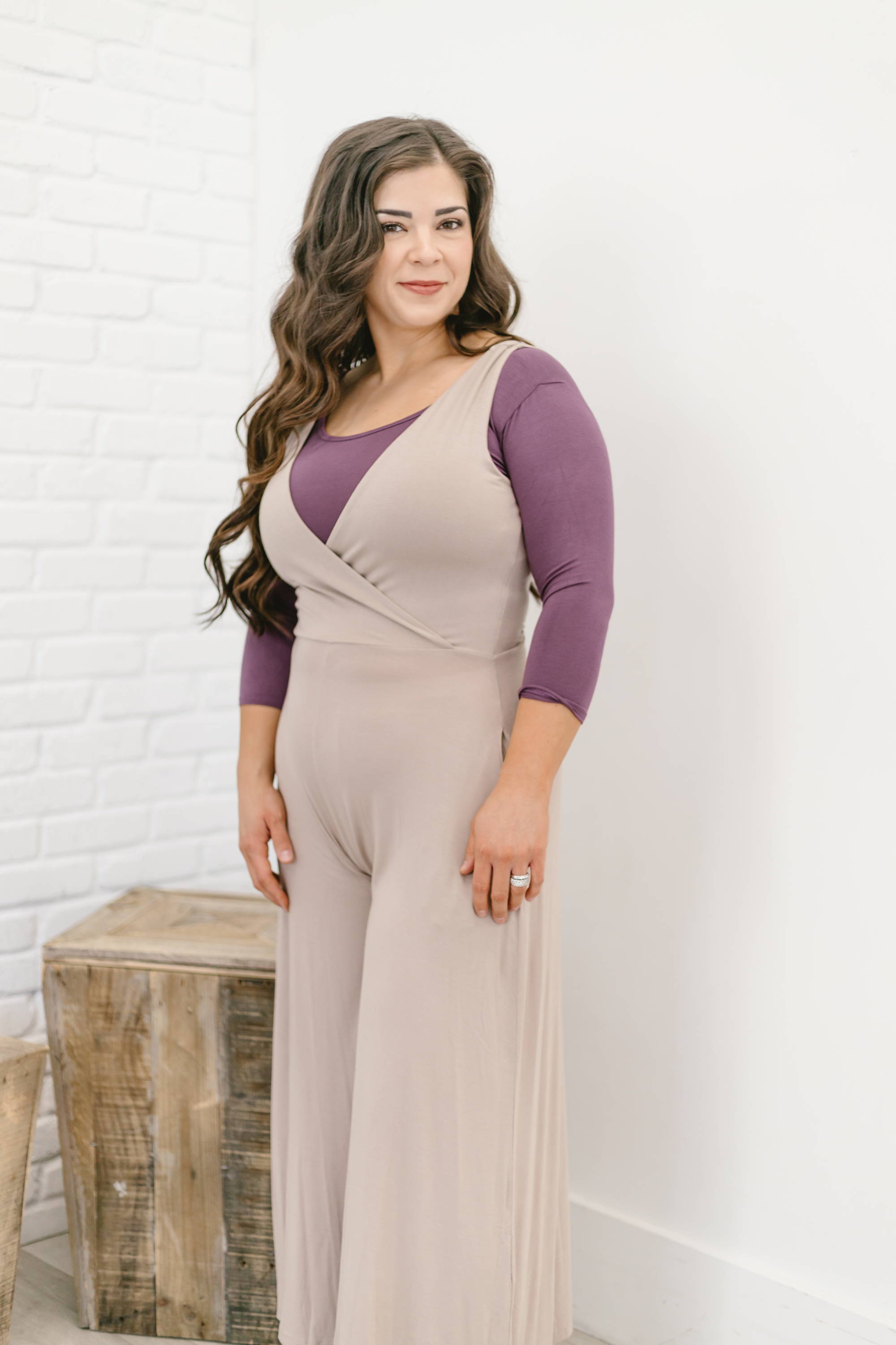  Chic striped pinafore dress with scoop neckline