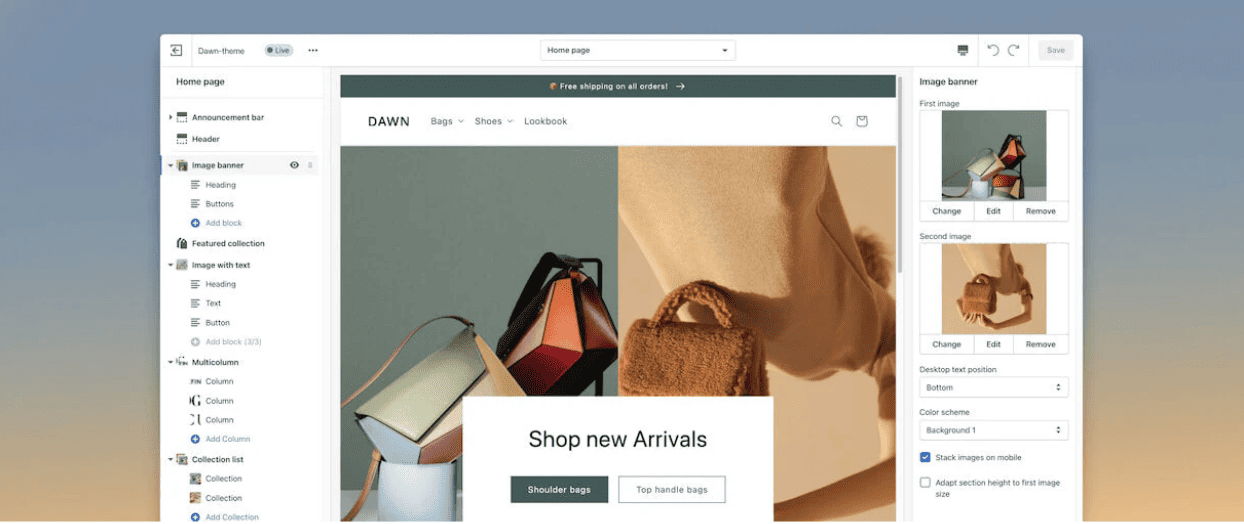 Shopify store setup