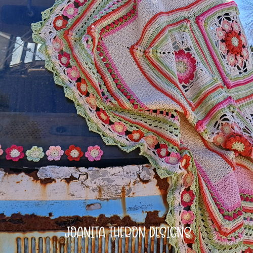 Annatjie's Garden Crochet Throw