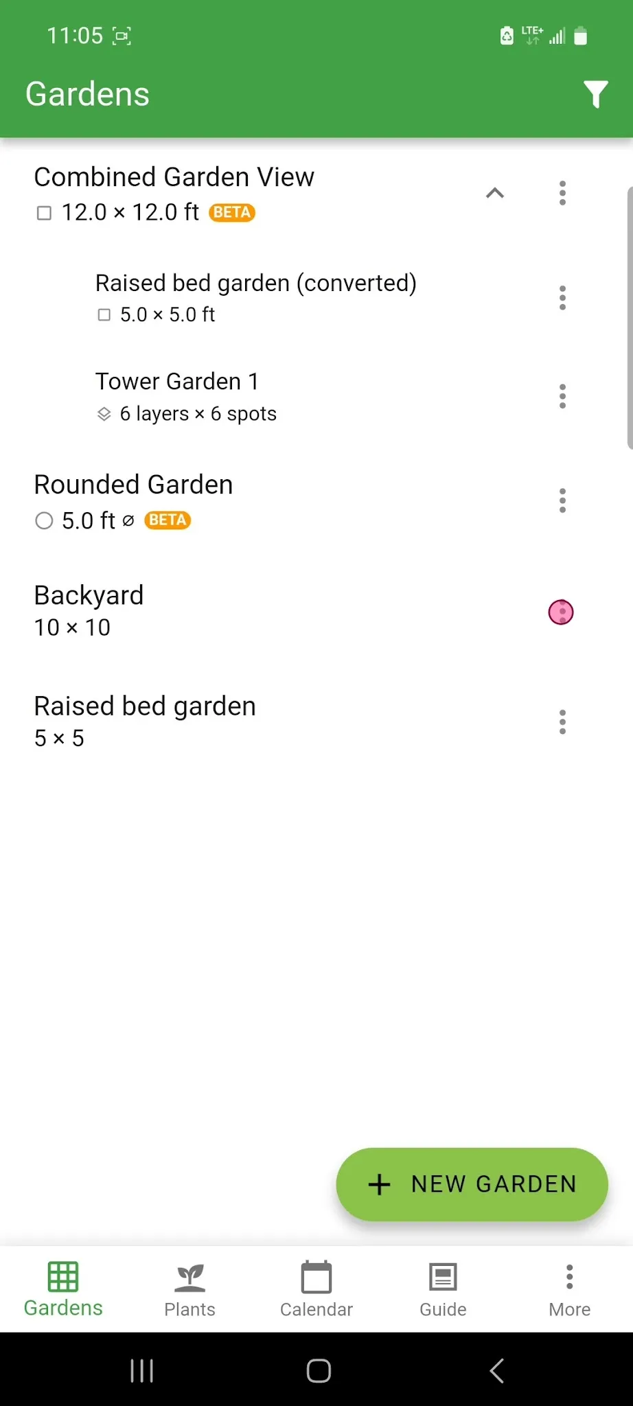Open Backyard Garden Menu