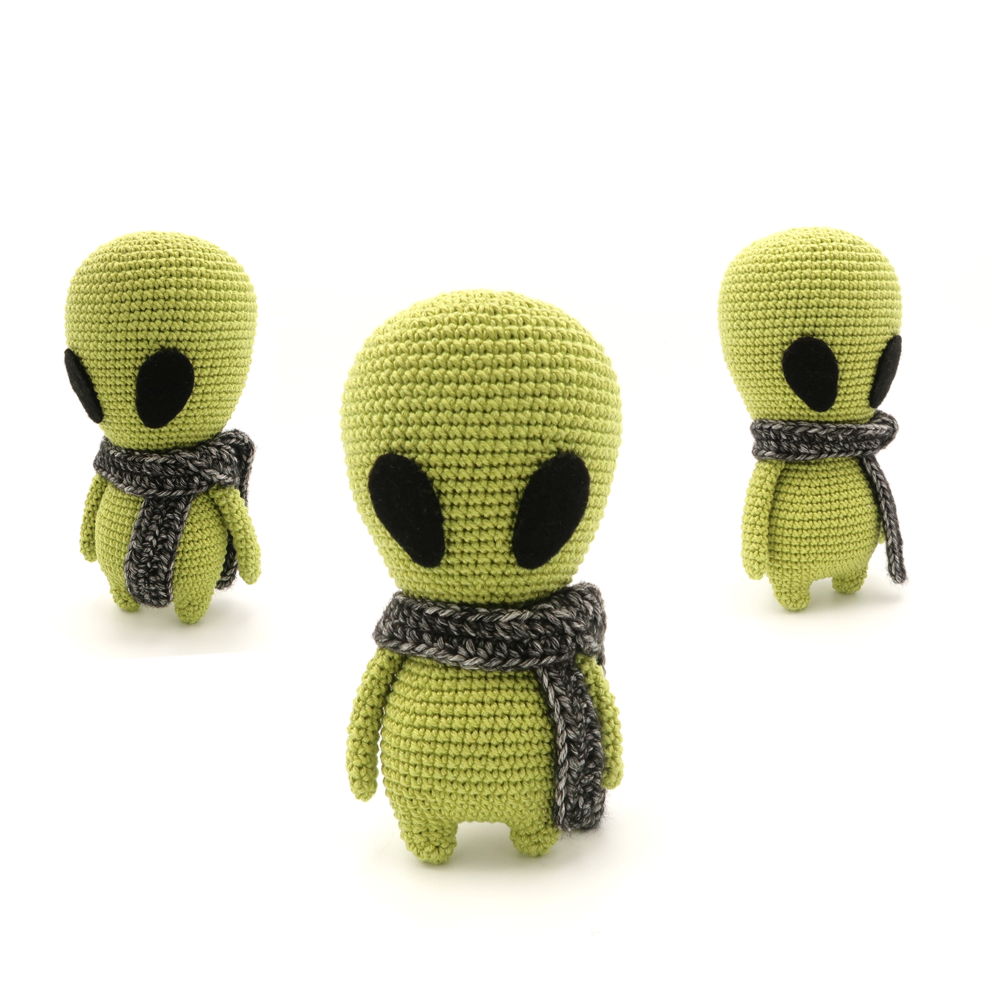 Alien Crochet Pattern, Amigurumi
