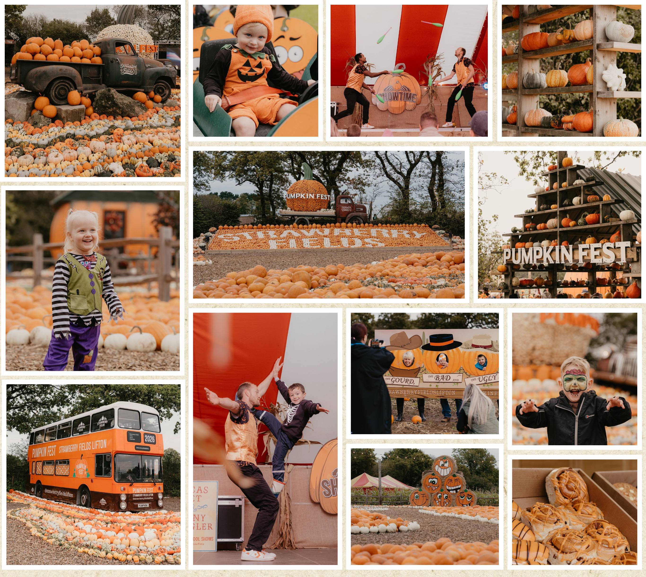 Discover the biggest and best pumpkin festival in Devon & Cornwall, and South West! Pumpkin Fest at Strawberry Fields is the ultimate family day out with a huge pumpkin patch, pumpkin picking, maize maze, barrel train rides, photo spots, tasty autumn treats & fun for all ages. Book now!