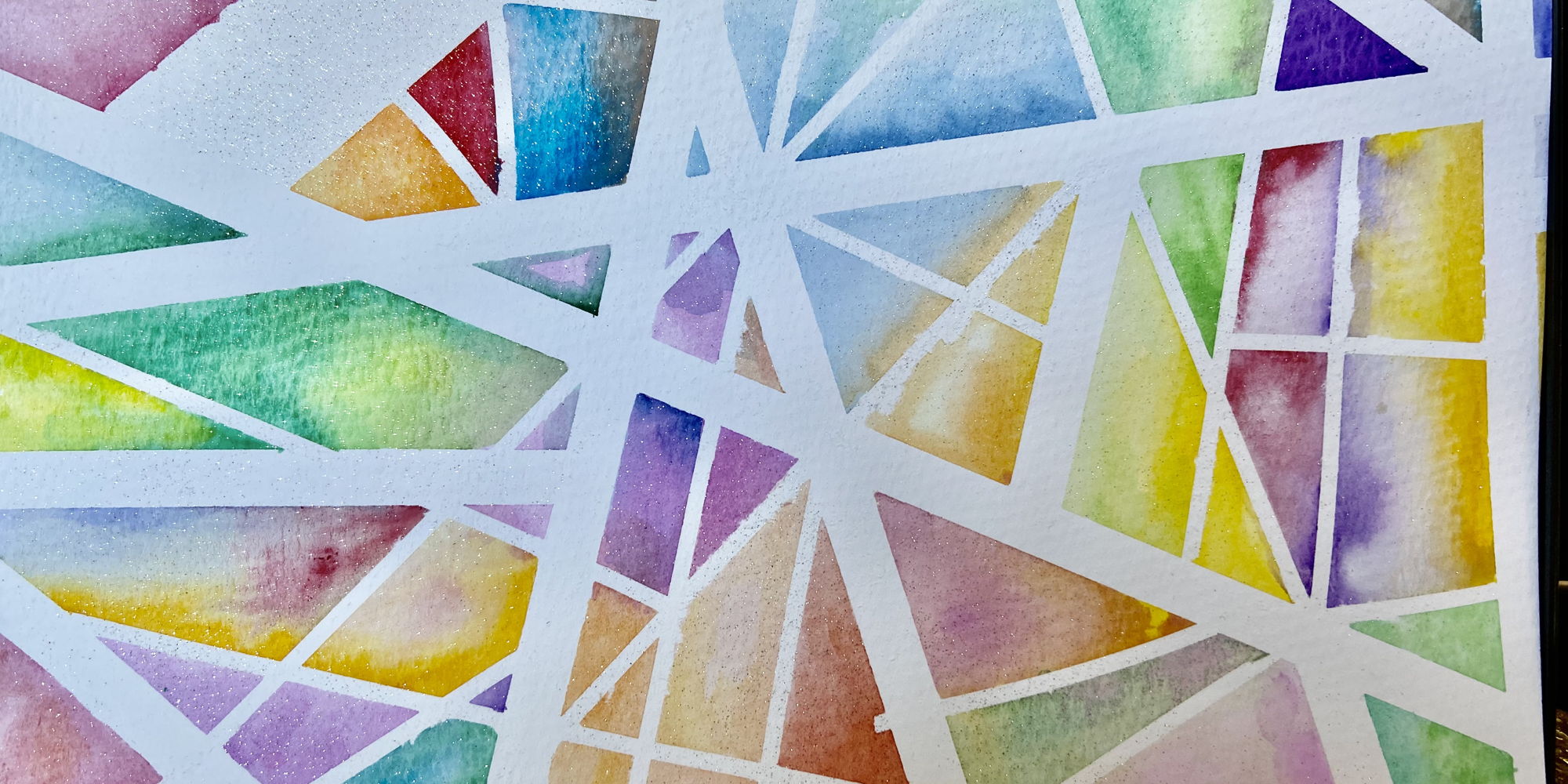 Geometry Resist Watercolor Class promotional image