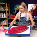 WILD Lava Flow Fluid Art Acrylic Pouring with Olga Soby