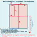 how to hang art guide, how to measure frames for hanging