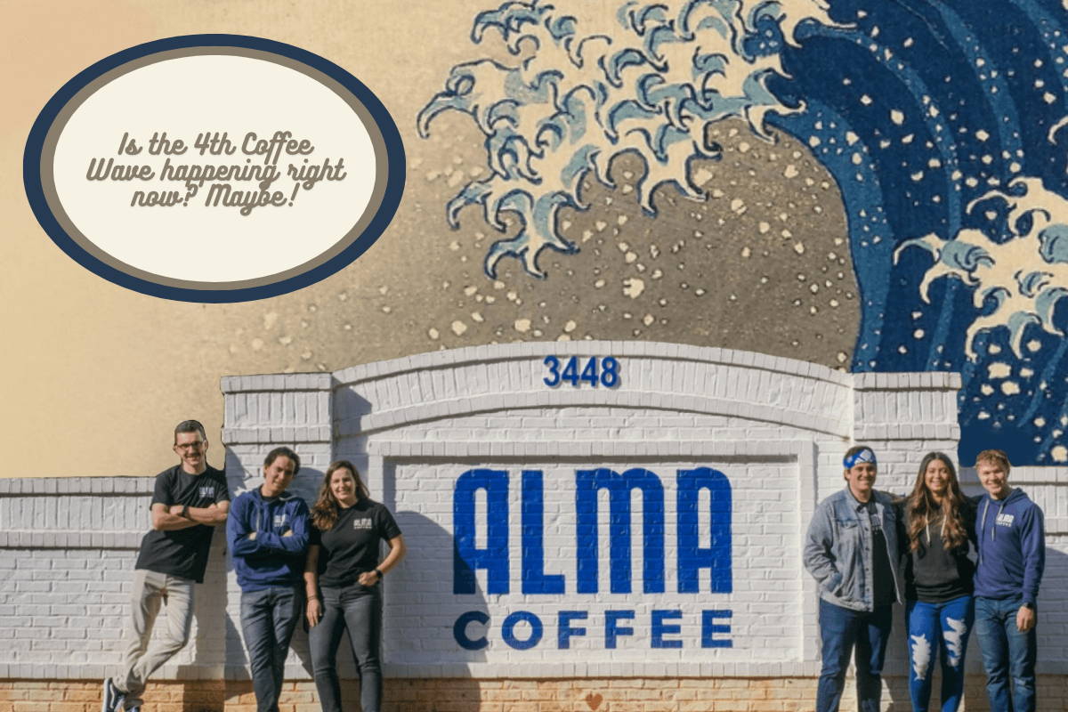 Blog Footer, with Alma employees standing in front of the Alma sign. 