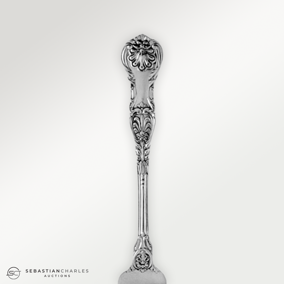 Gorham King George Sterling, 1894, No Monograms hallmark, GS KIG