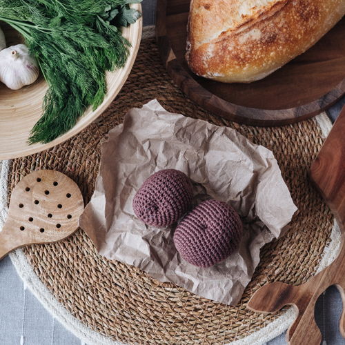 GROENTEN haakpatroon 5 in 1: kool, biet, ui, wortel en aardappel. Haakpatroon voor voedselset. Farmer's Market haakpatronen PDF