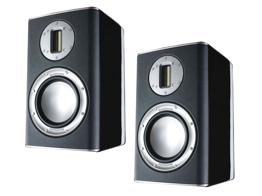 Monitor Audio Platinum PL100  Bookshelf Speakers (Piano Black): New-In-Box; 5 Yr. Warranty; 52% Off