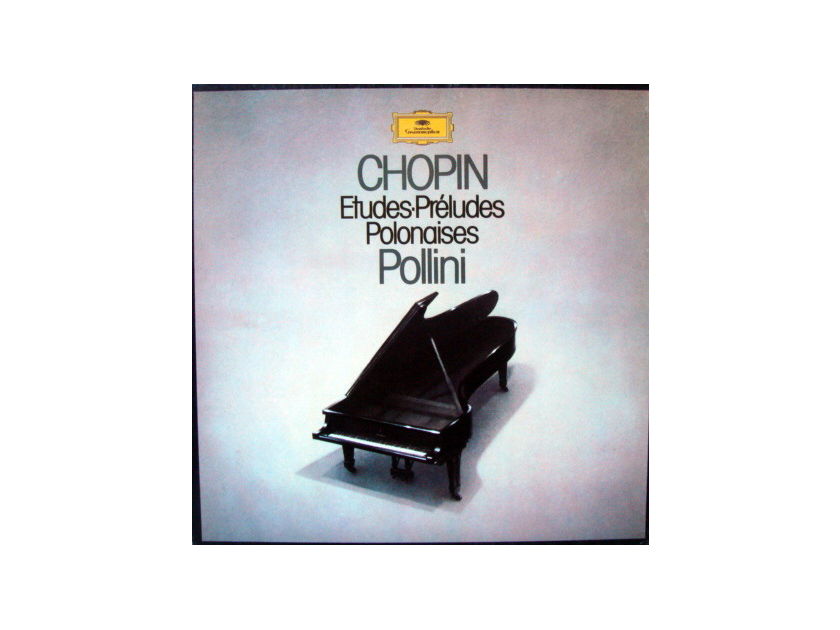 DG / Chopin Etudes-Preludes-Polonaises, - POLLINI, MINT, 3LP Box Set!