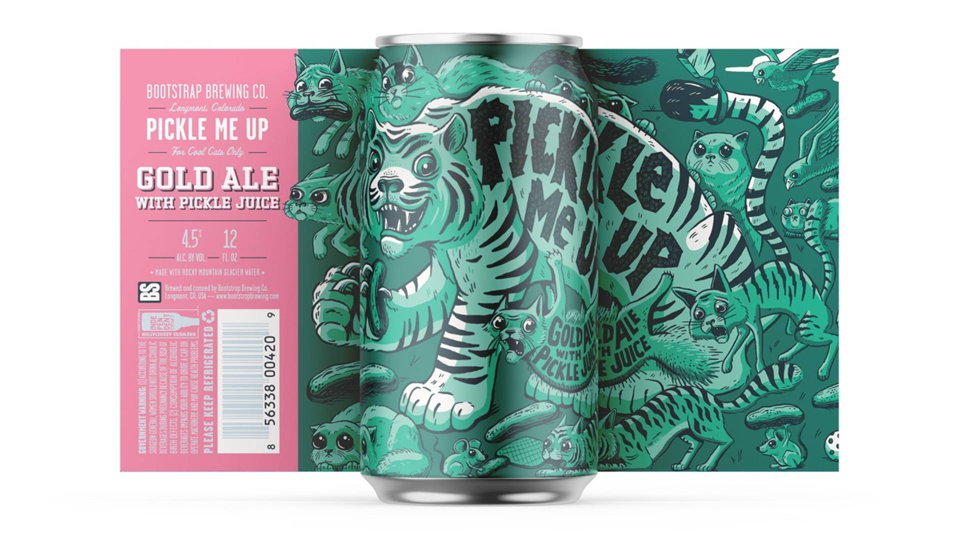 Featured image for Bootstrap Brewing’s New Pickle Me Up Beer With Packaging Designed By Moxie Sozo