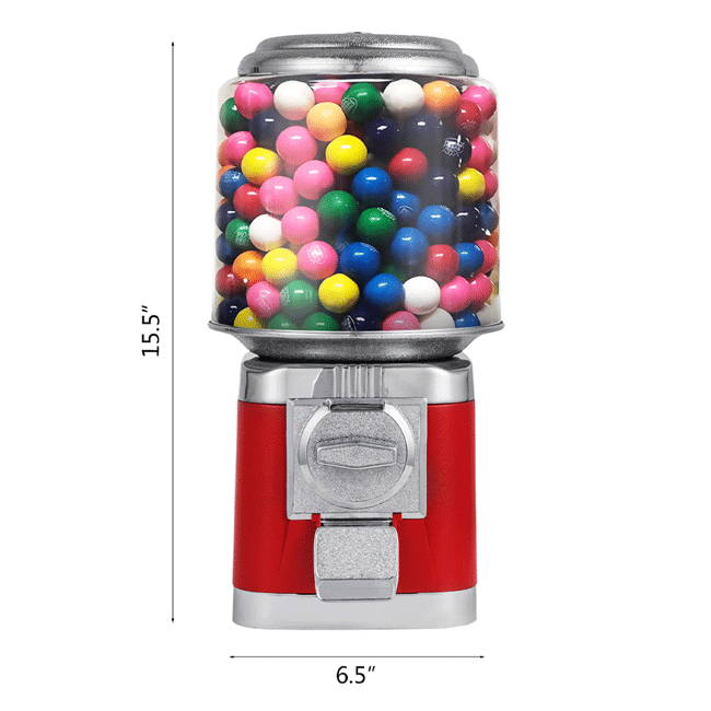 Triple Bubble Gumball Toys Machine Dispenser With Stand For Kids