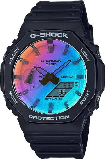 montre casio multicolore
