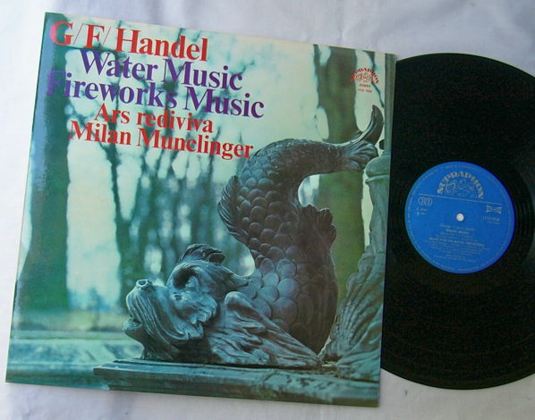 HANDEL LP--WATER - MUSIC / FIREWORKS-- Munclinger--MEGA...