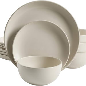 Gibson 12pcs Stoneware Dinnerware Set for 4