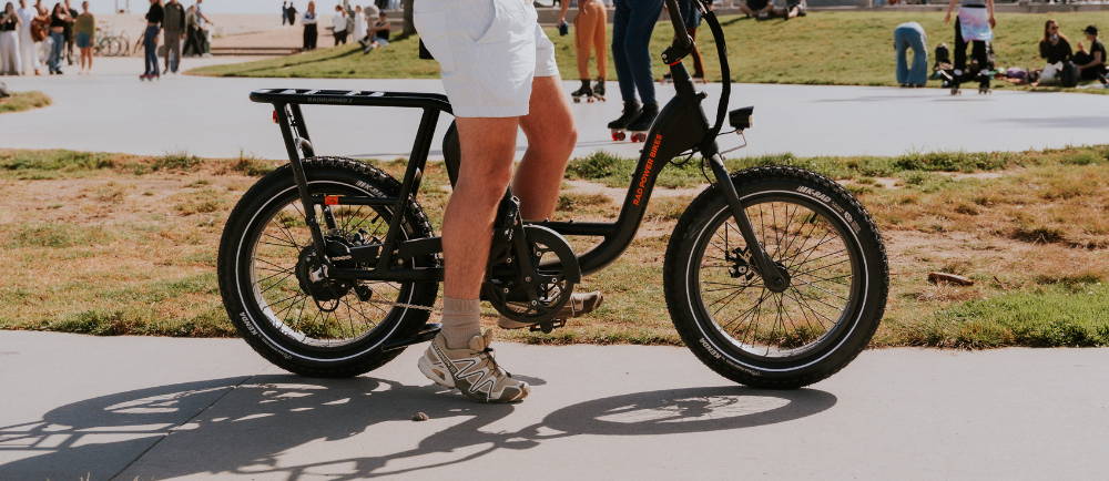Rad Power Bike on a cycle path