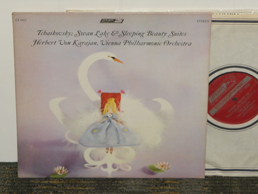 Herbert Von Karajan/Vienna Philharmonic - Tchaikovsky "Swan Lake"+"Sleeping Beauty" London CS 6452 UK Decca 1W/1W matrix