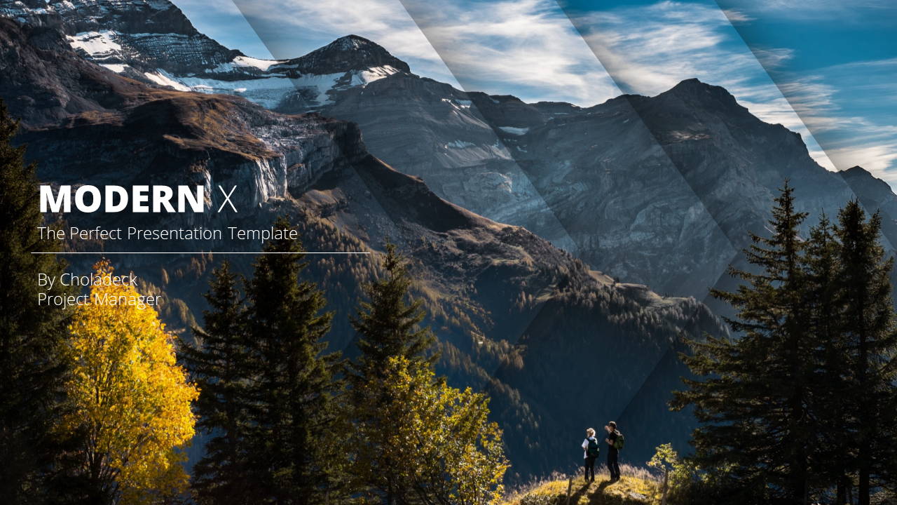 Modern X Consulting Firm Proposal Presentation Template Title Page