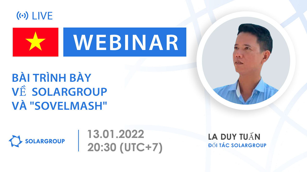Vietnam.  Bài trình bày về SOLARGROUP và "Sovelmash"