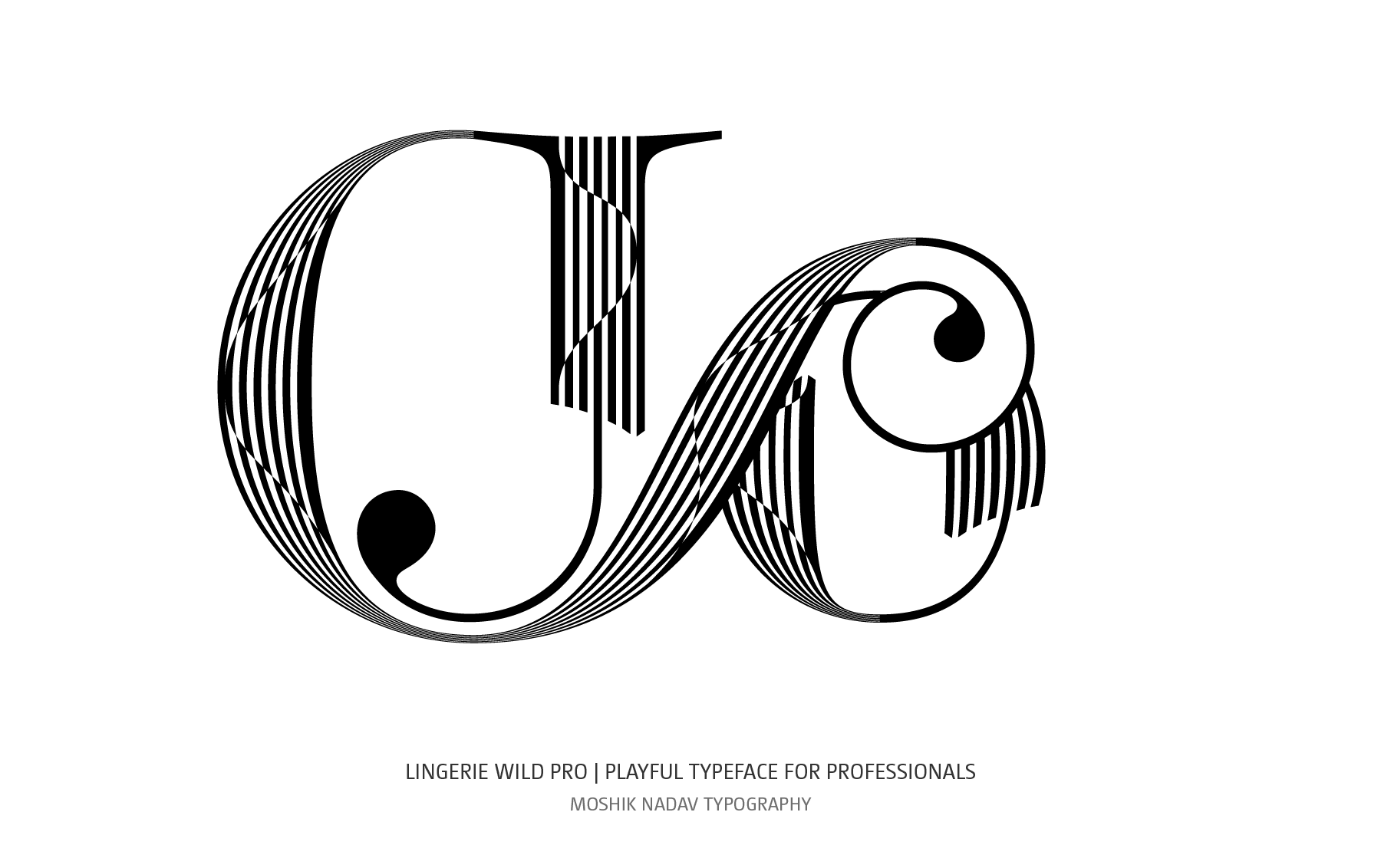 Jo ligature designed with Lingerie Wild Pro Typeface