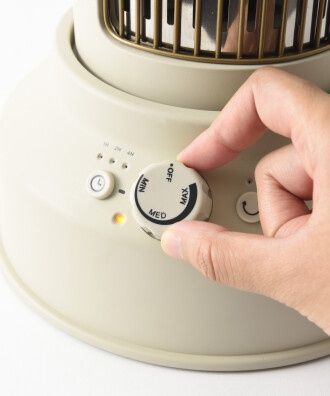 出力は無段階調整で強さを調整できます