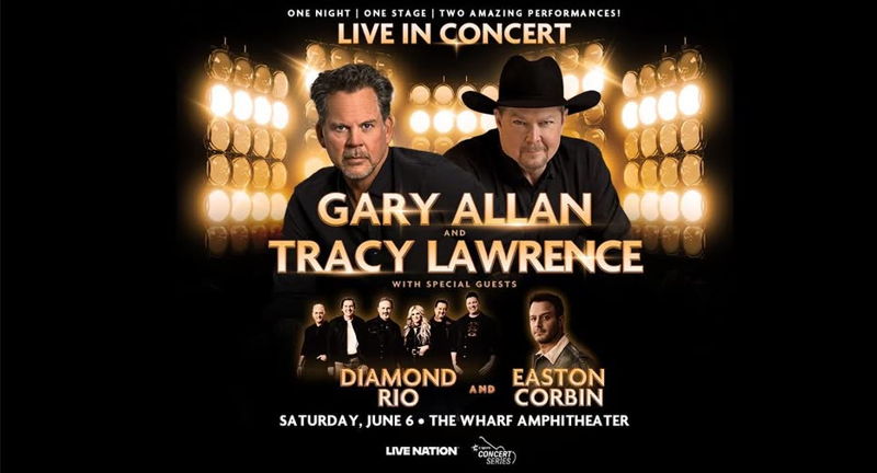 Gary Allan and Tracy Lawrence at the Wharf