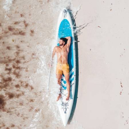 Funwater racing stand up paddle boards suitable for surfing and racing in Canada river