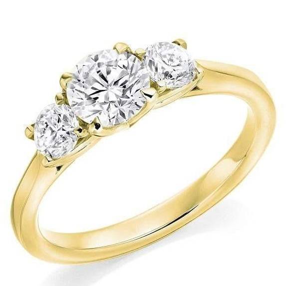 Diamond trilogy engagement rings - Pobjoy Diamonds