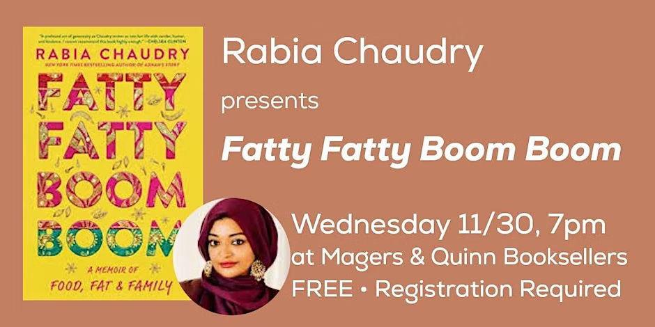 Rabia Chaudry presents Fatty Fatty Boom Boom promotional image