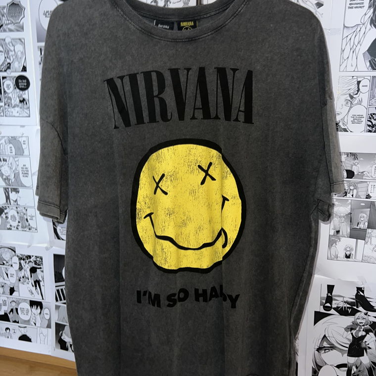 Oversized Nirvana Bershka T-Shirt