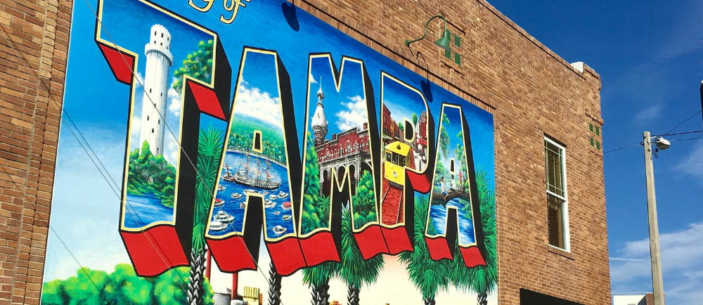 A city of tampa sign in florida
