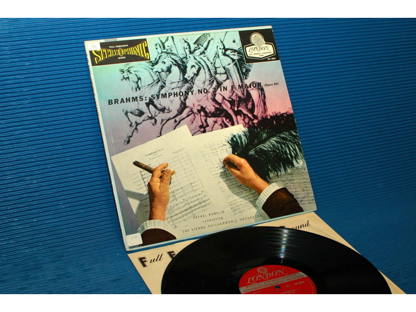 BRAHMS/Kubelik -  - "Symphony #3" - London 'Blue Back' 1958 early pressing