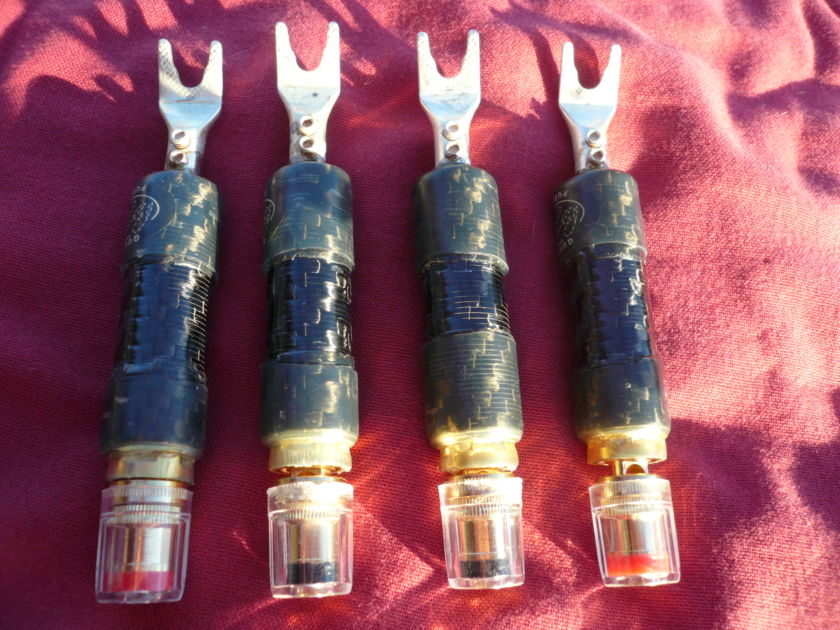 Bybee Wire Golden Goddess Speaker Bullets -  AWESOME! - The Real Thing -  Strong Spade Speaker Terminals