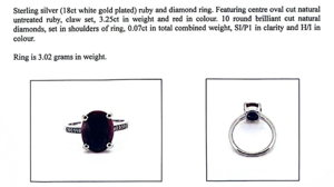 Natural Ruby & Diamond Ring (3.25ct)