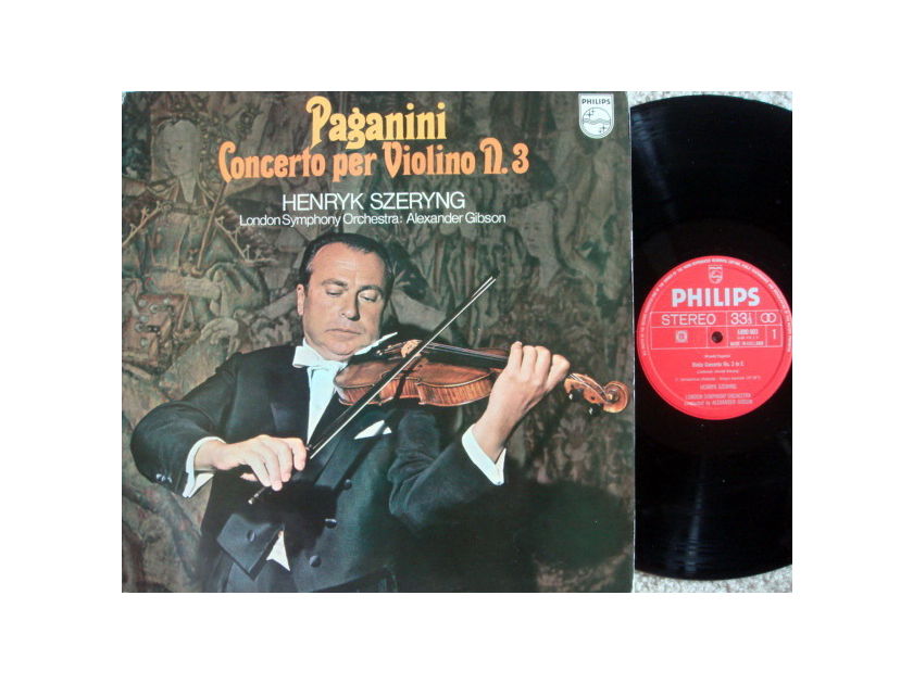Philips / SZERYNG-GIBSON, - Paganini Violin Concertos No.3,  NM!