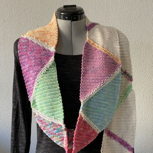 Crocheted scarf Ilse