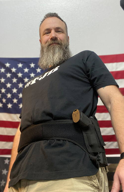 Praetorian shoulder and belly holster | Praetorian holster | Praetorian chest holster | Praetorian chest and belly holster | concealed shoulder holster, best shoulder holster, women shoulder holster