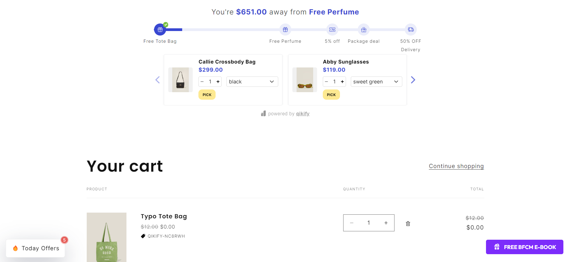 what is Shopify cart upsell