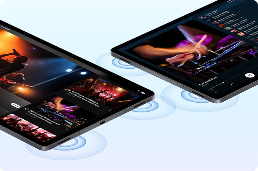 サムスン(Samsung) Galaxy Tab S12+ (Wi-Fi, 12.6インチ) 臨場感のあるスピーカーで動画視聴
