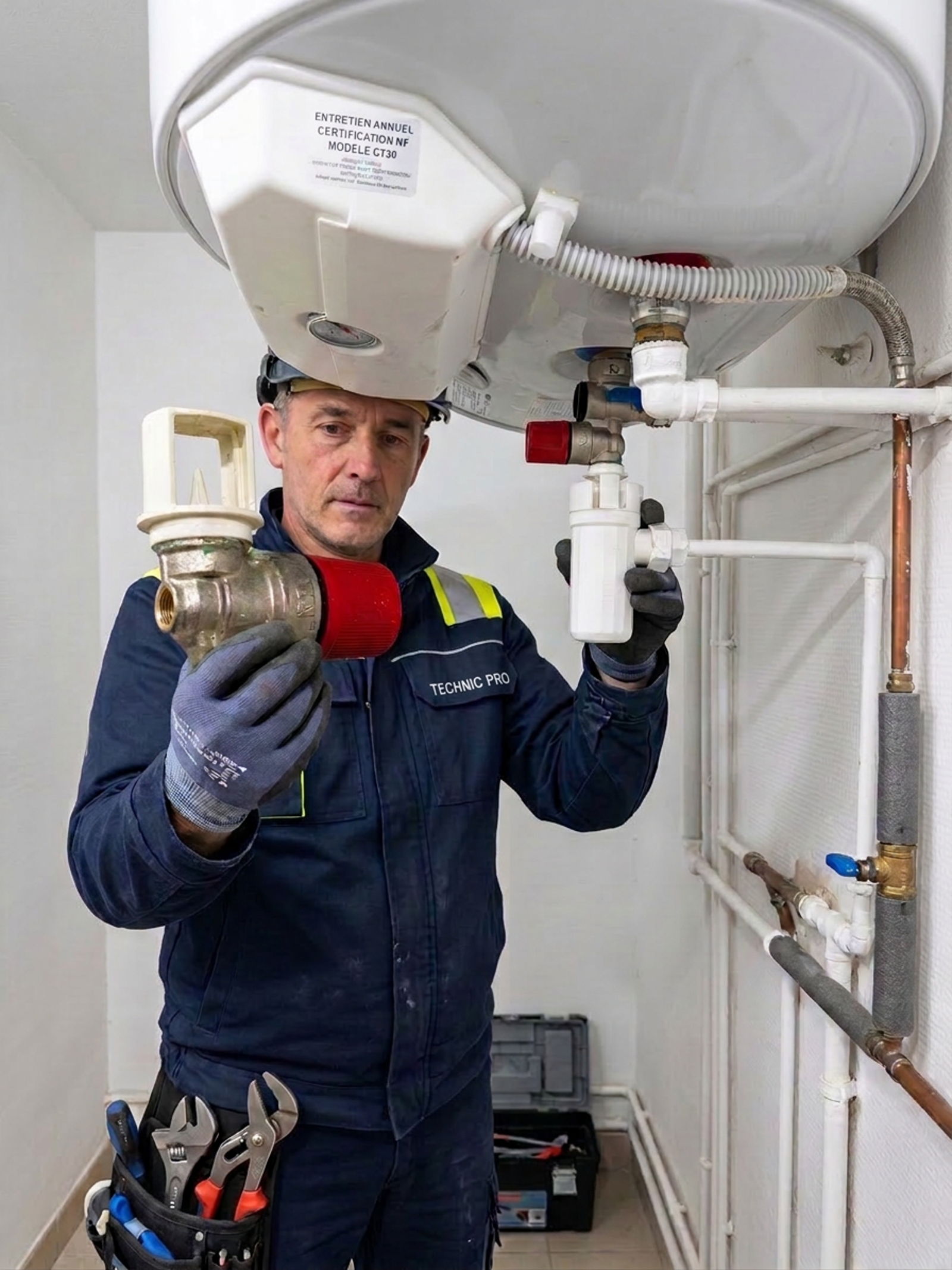 Remplacement du groupe de sécurité d'un chauffe-eau à La Garenne-Colombes